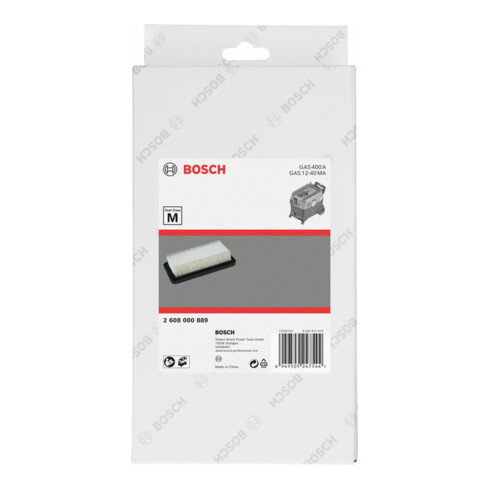 Bosch Flacher PES-Plisseefilter