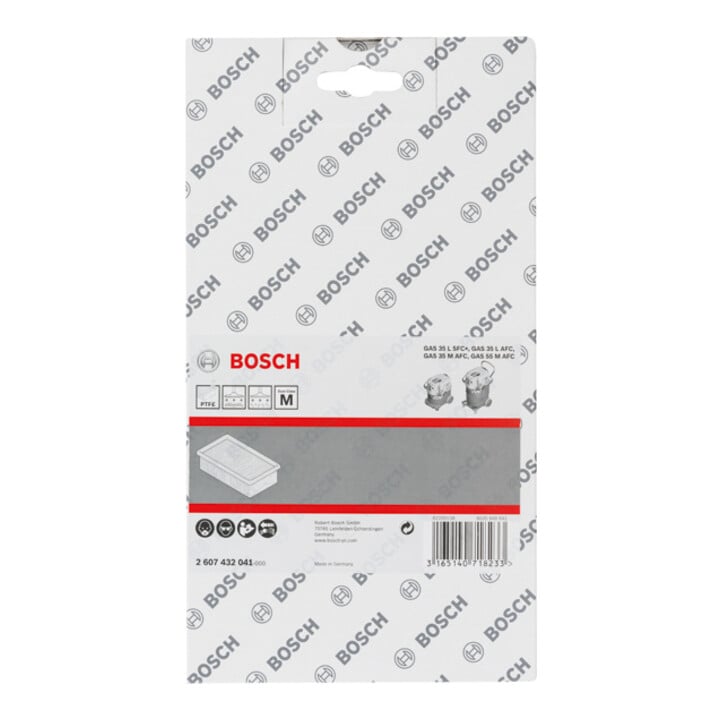 Bosch Flachfaltenfilter Polytetraflourethylen viereckig 6150 cm², 240 x 140 x 56 mm
