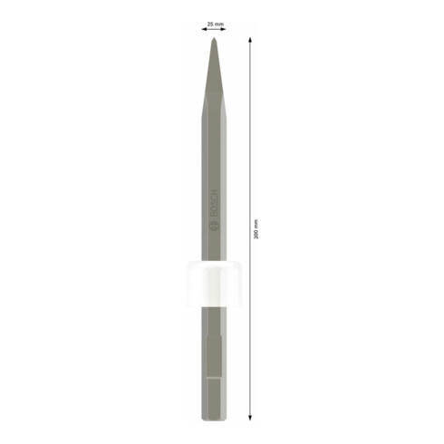 Bosch Flachmeißel mit 19-mm-Sechskantaufnahme 300 x 25 mm