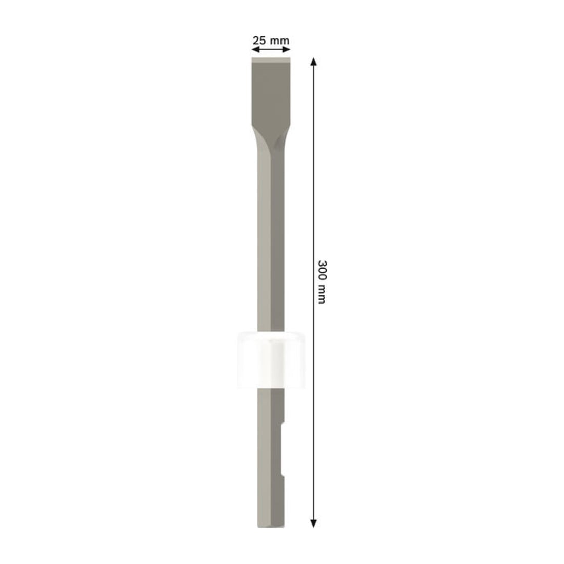 Bosch Flachmeißel mit 19-mm-Sechskantaufnahme 300 x 25 mm