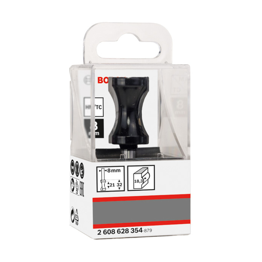 Bosch Flachstabfräser 8 mm 18,3 mm 20,6 mm 32 mm 63,5 mm