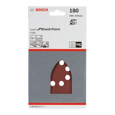 Bosch Foglio abrasivo C430, 8 fori