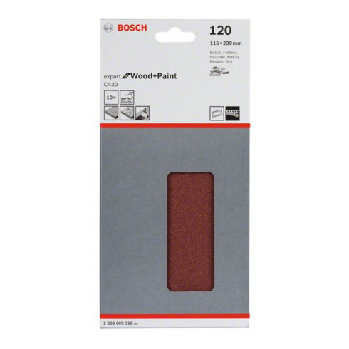 Bosch Foglio abrasivo C430, 115x230