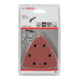 Bosch Foglio abrasivo C430 93 mm 60 80 100 120 180 6 fori, a strappo-2