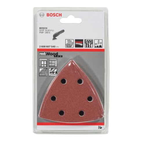 Bosch Foglio abrasivo C430 93 mm 60 80 100 120 180 6 fori, a strappo