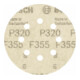 Bosch Foglio abrasivo F355, 125mm, 320 8 fori, velcro-5