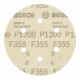 Bosch Foglio abrasivo F355, 6 fori, velcro 6mm, 150mm,-5