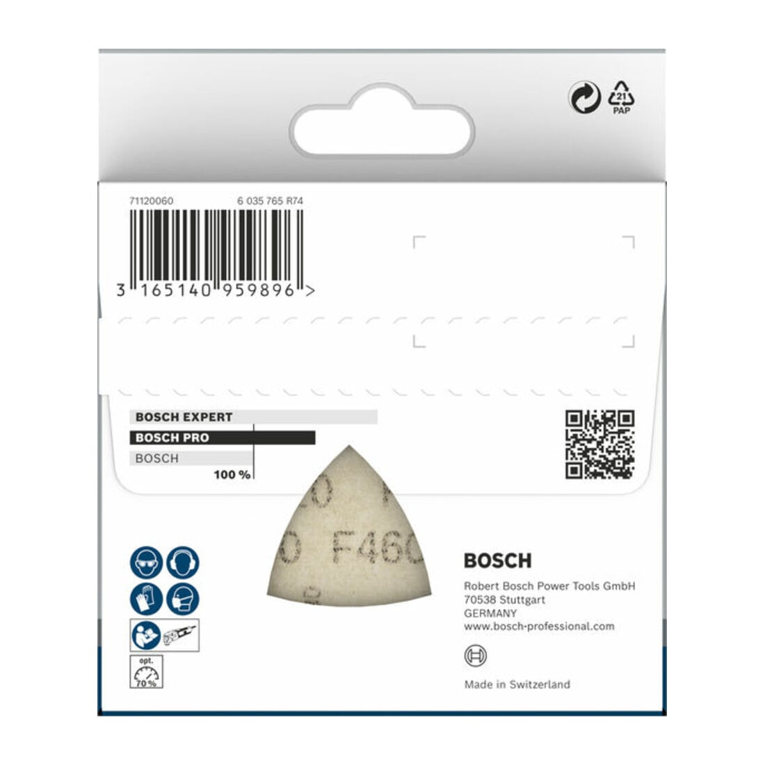 Bosch Foglio abrasivo F460 BfWP, 93mm