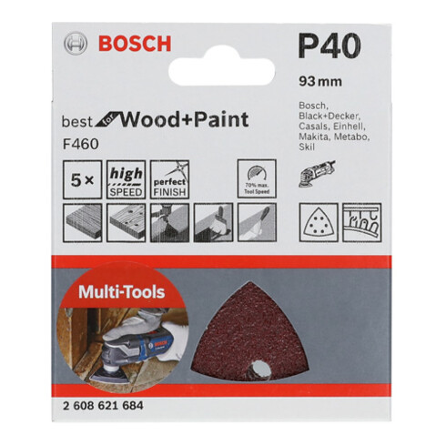 Bosch Foglio abrasivo F460 BfWP, 93mm