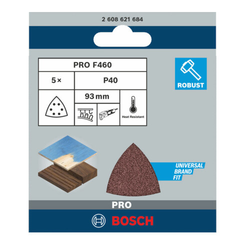 Bosch Foglio abrasivo F460 BfWP, 93mm