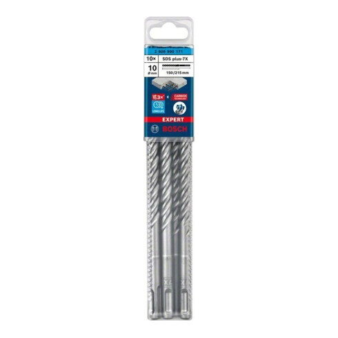 Bosch Foret à percussion EXPERT 10x150x215mm VE de 10 pièces SDS plus-7X