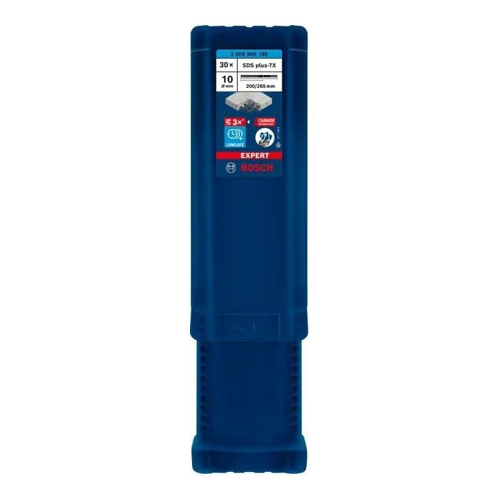 Bosch Foret à percussion EXPERT 10x200x265mm VE de 30 pièces SDS plus-7X