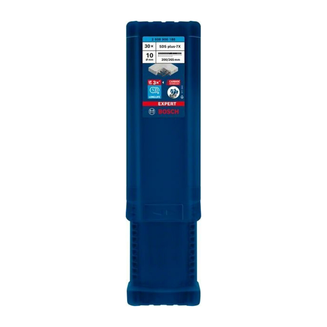 Bosch Foret à percussion EXPERT 10x200x265mm VE de 30 pièces SDS plus-7X