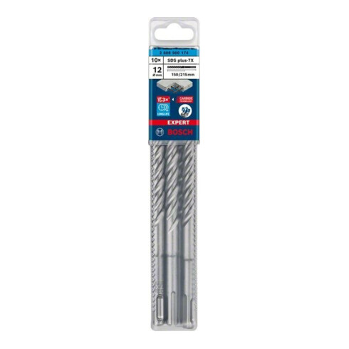 Bosch Foret à percussion EXPERT 12x150x215mm VE 10 pièces SDS plus-7X