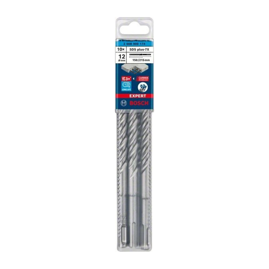 Bosch Foret à percussion EXPERT 12x150x215mm VE 10 pièces SDS plus-7X