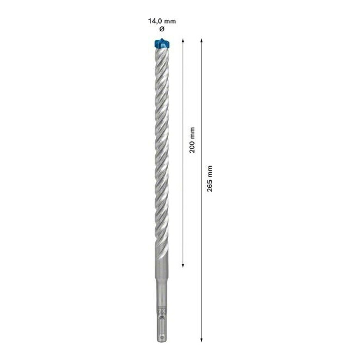 Bosch Foret à percussion EXPERT 14x200x265mm VE de 10 pièces SDS plus-7X