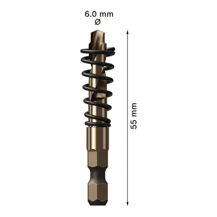 Bosch Foret-centreur pour EXPERT Power Change Plus, HSS-Co, Ø6 x 5 x 55 mm