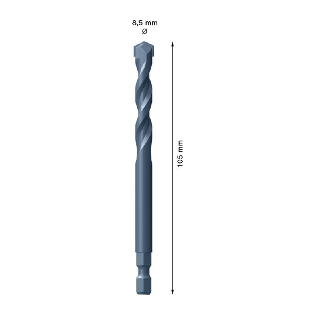 Bosch Foret-centreur pour EXPERT Power Change Plus, TCT, Ø8,5 x 60 x 105 mm