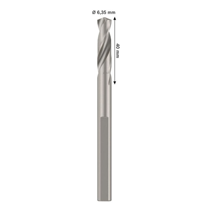 Bosch Foret-centreur pour porte-embout standard, HSS-G, 6,35 x 40 mm