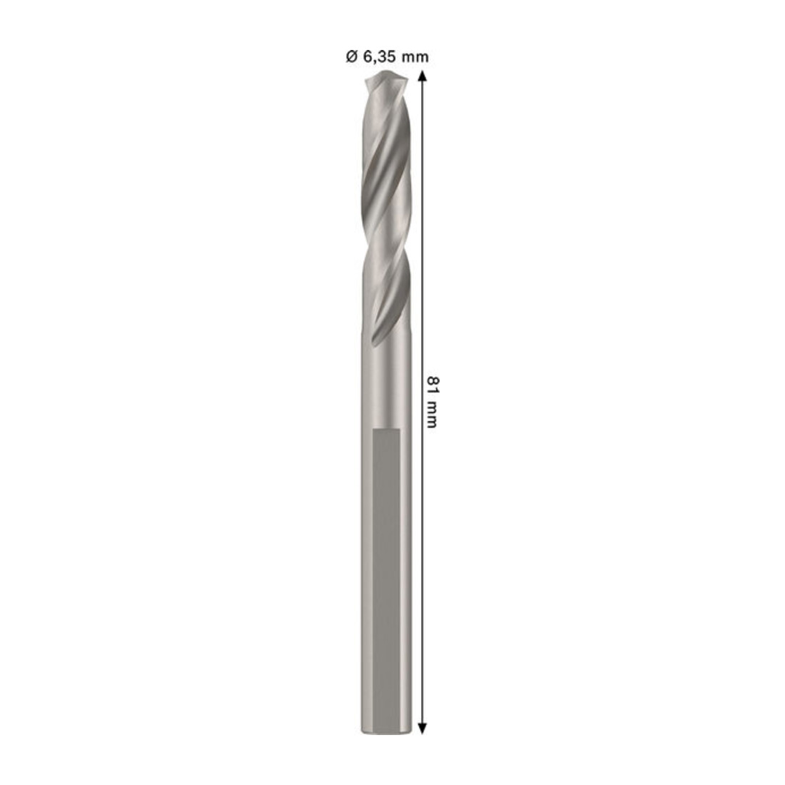 Bosch Foret-centreur pour porte-foret standard, HSS-G, 6,35 x 44 mm