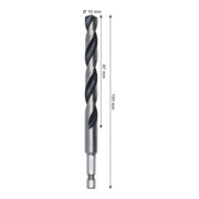 Bosch Foret hélicoïdal HSS métal, 10 x 87 x 133 mm, tige HEX 1/4-4