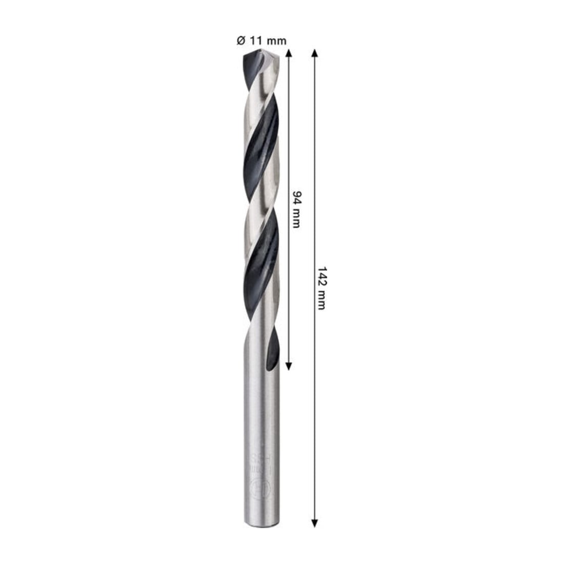 Bosch Foret hélicoïdal HSS métal, 11 x 94 x 142 mm, tige CYL