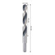 Bosch Foret hélicoïdal HSS métal, 13 x 101 x 151 mm, CYL tige réduite