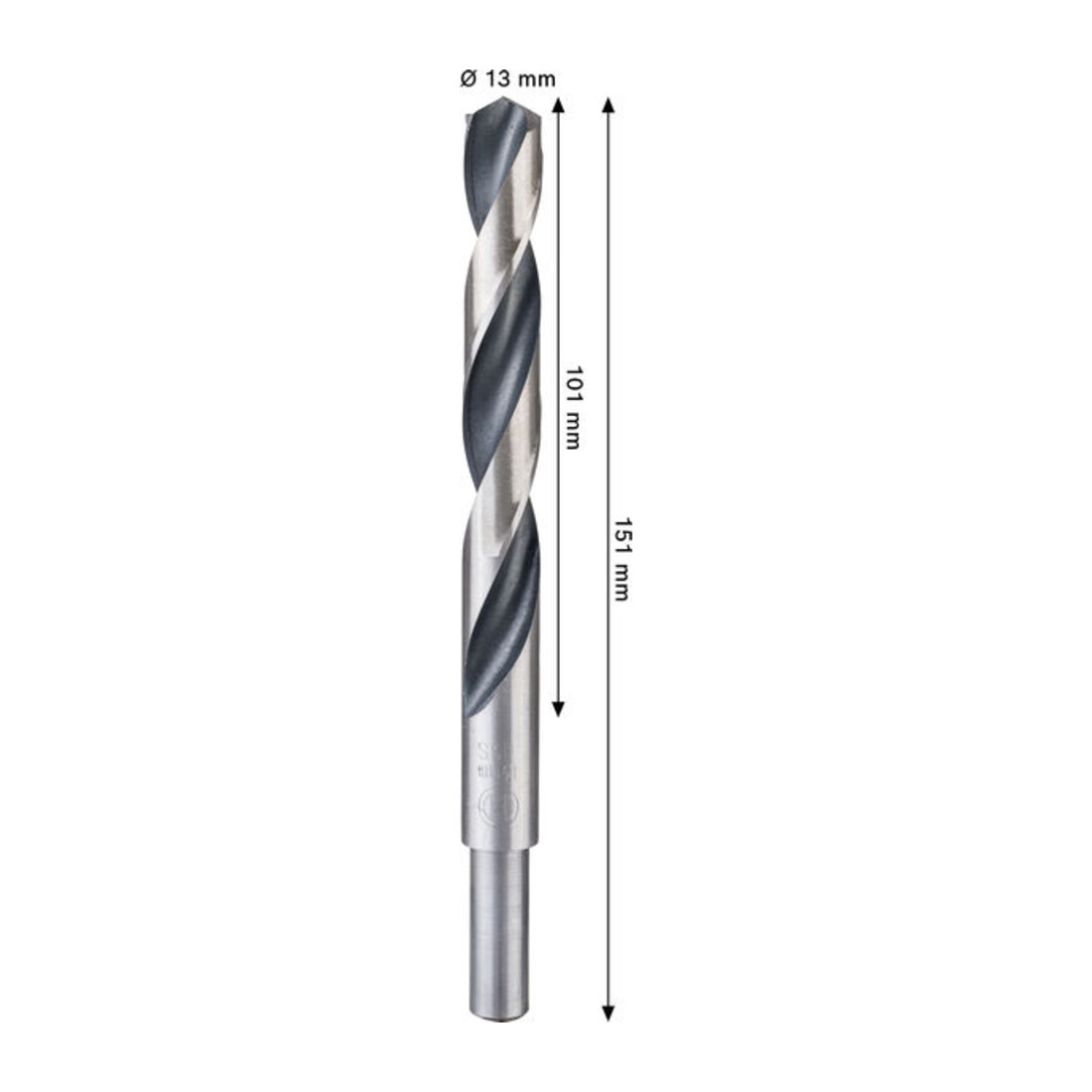 Bosch Foret hélicoïdal HSS métal, 13 x 101 x 151 mm, CYL tige réduite