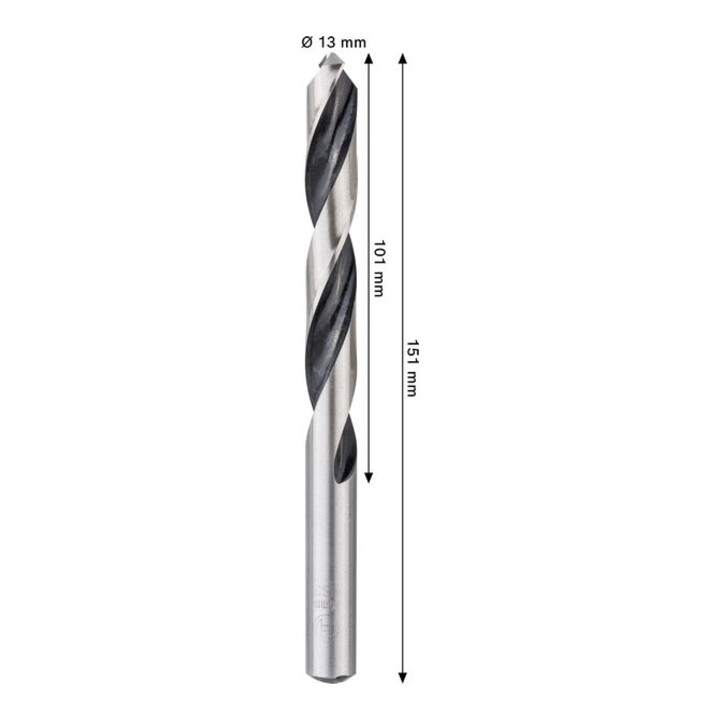 Bosch Foret hélicoïdal HSS métal, 13 x 101 x 151 mm, tige CYL