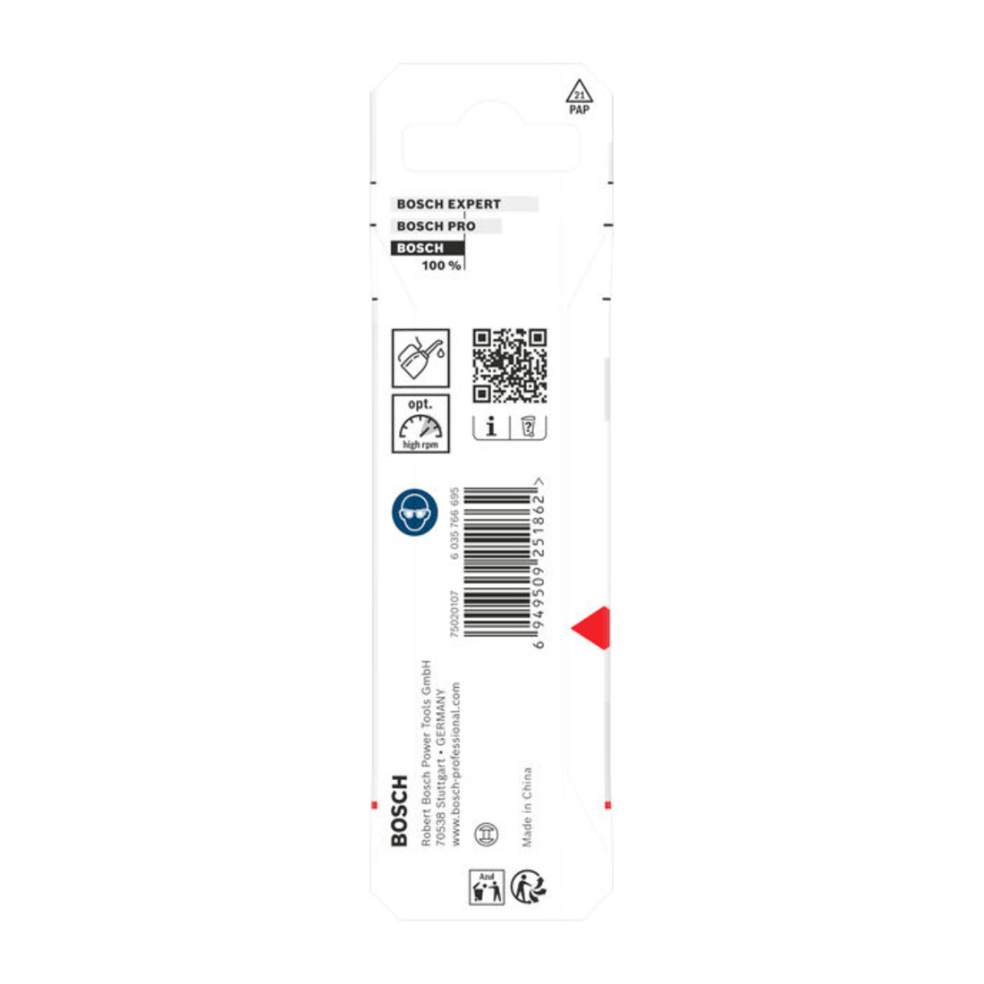 Bosch Foret hélicoïdal HSS métal, 2,5 x 30 x 69 mm, queue HEX 1/4
