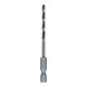 Bosch Foret hélicoïdal HSS métal, 3,2 x 36 x 75 mm, queue HEX 1/4