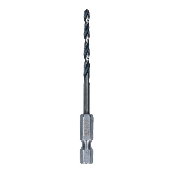 Bosch Foret hélicoïdal HSS métal, 3,2 x 36 x 75 mm, queue HEX 1/4