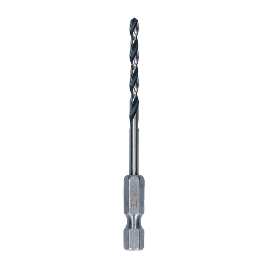 Bosch Foret hélicoïdal HSS métal, 3,2 x 36 x 75 mm, queue HEX 1/4