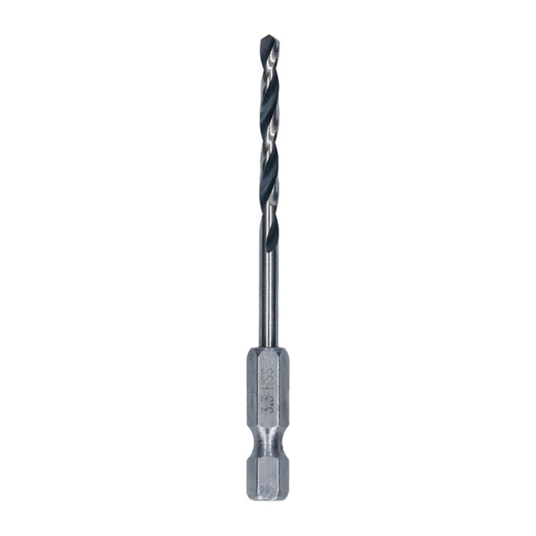Bosch Foret hélicoïdal HSS métal, 3,3 x 36 x 75 mm, tige HEX 1/4