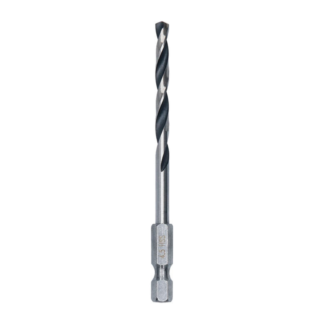 Bosch Foret hélicoïdal HSS métal, 4,5 x 47 x 87 mm, queue HEX 1/4