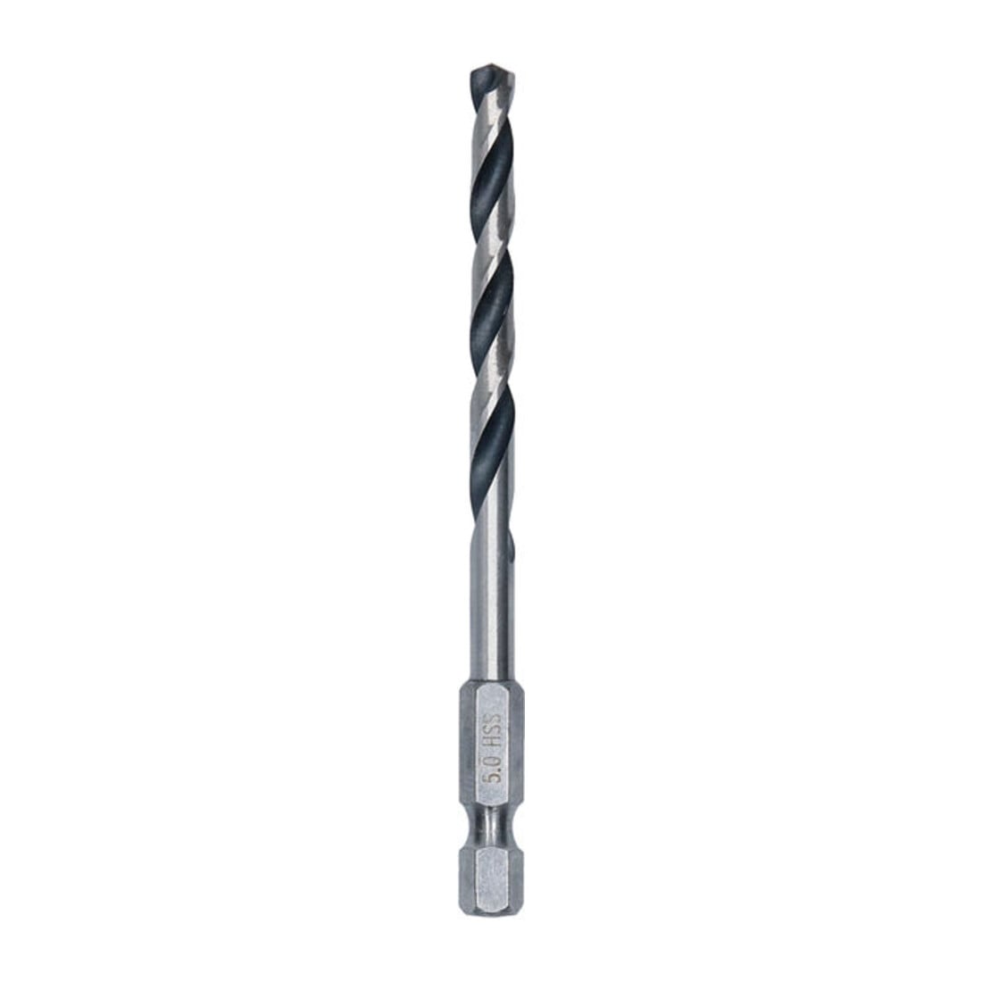 Bosch Foret hélicoïdal HSS métal, 5 x 52 x 91 mm, tige HEX 1/4