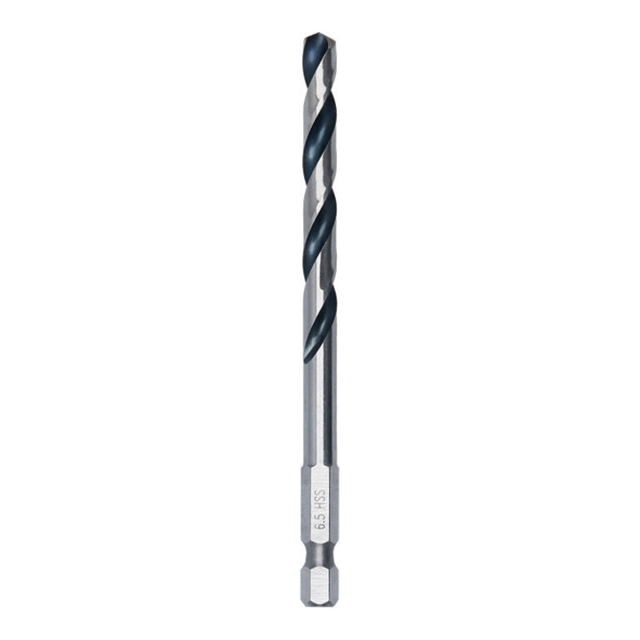 Bosch Foret hélicoïdal HSS métal, 6,5 x 63 x 107 mm, queue HEX 1/4