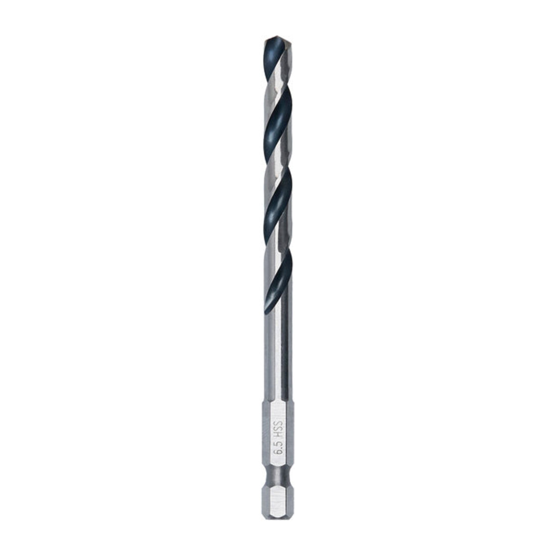 Bosch Foret hélicoïdal HSS métal, 6,5 x 63 x 107 mm, queue HEX 1/4
