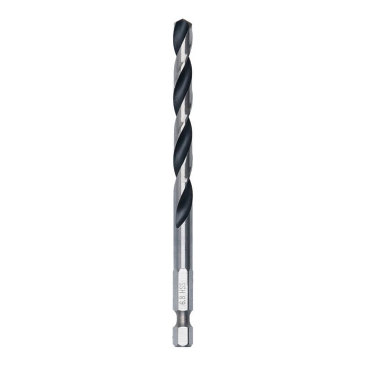 Bosch Foret hélicoïdal HSS métal, 6,8 x 69 x 109 mm, tige HEX 1/4