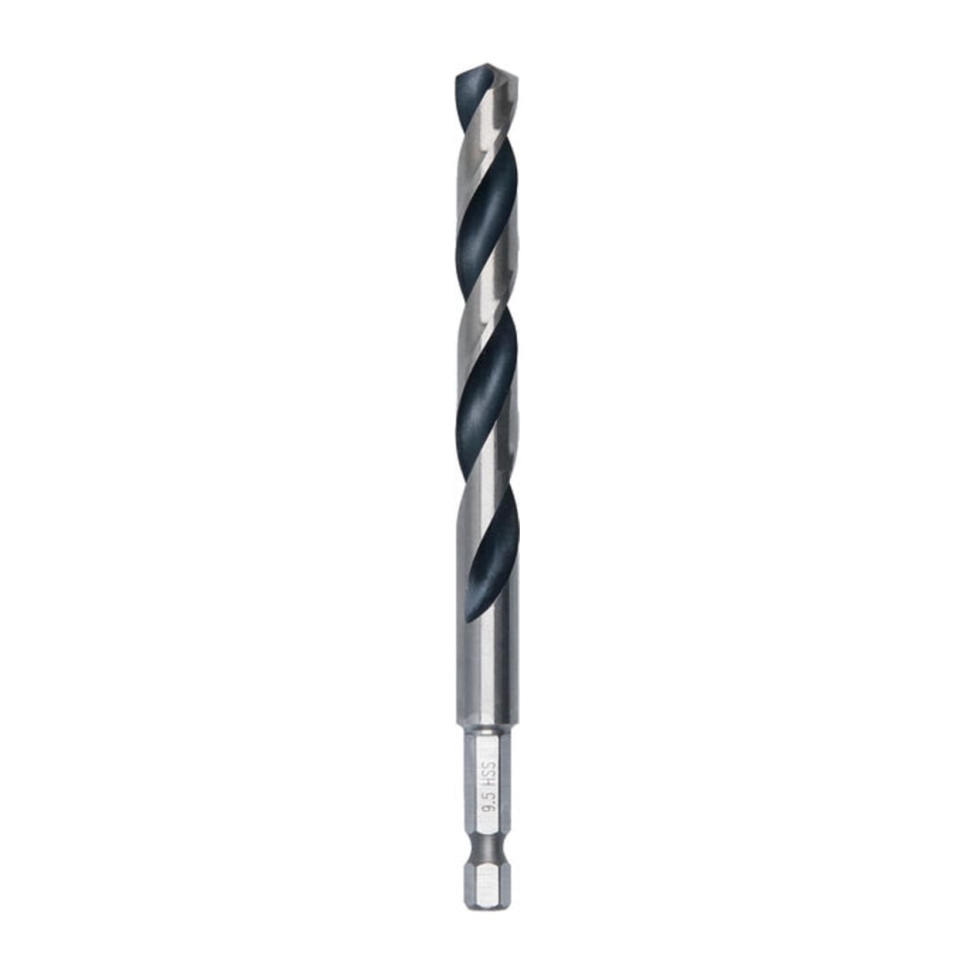 Bosch Foret hélicoïdal HSS métal, 9,5 x 81 x 125 mm, tige HEX 1/4