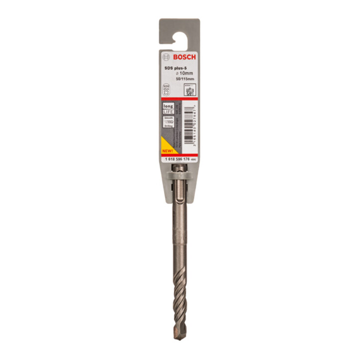 BOSCH Foret marteau en carbure “5” SDS-plus 10X115 mm