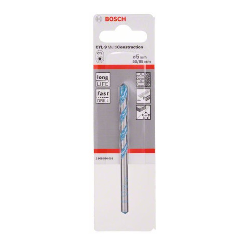 BOSCH Foret multi-usages en carbure “CYL-9” 5 mm