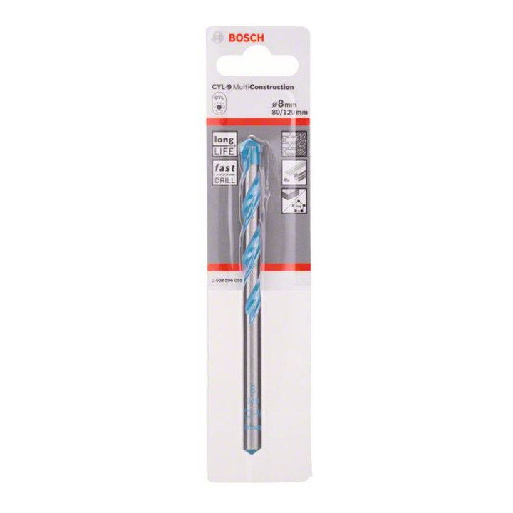 BOSCH Foret multi-usages en carbure “CYL-9” 8 mm