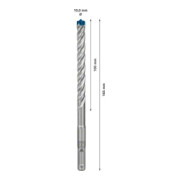 Bosch Forets à percussion EXPERT 10x100x165mm VE de 50 pièces SDS plus-7X