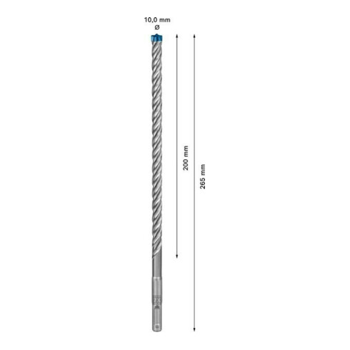 Bosch Forets à percussion EXPERT 10x200x265mm VE de 10 pièces SDS plus-7X