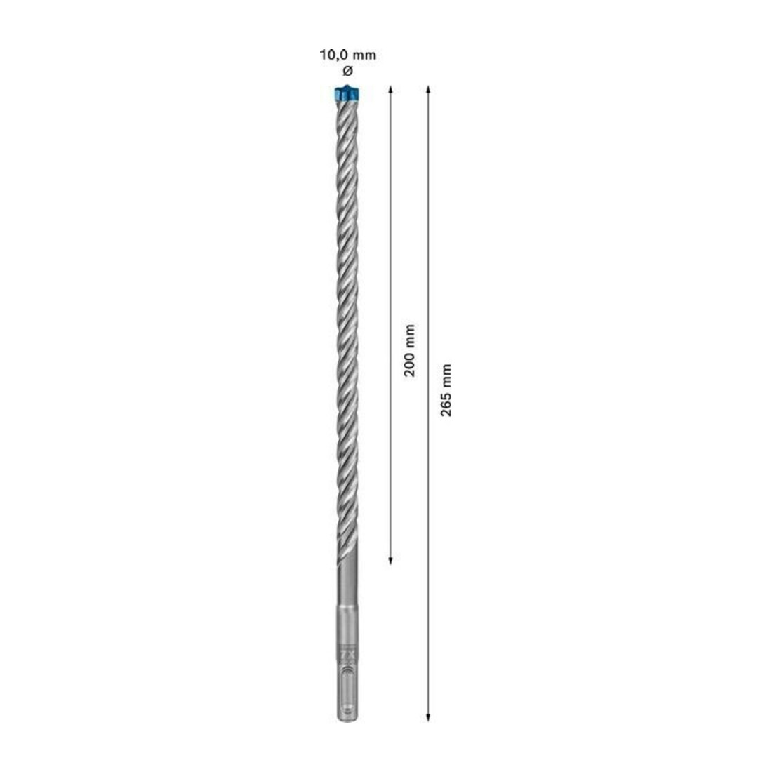 Bosch Forets à percussion EXPERT 10x200x265mm VE de 10 pièces SDS plus-7X