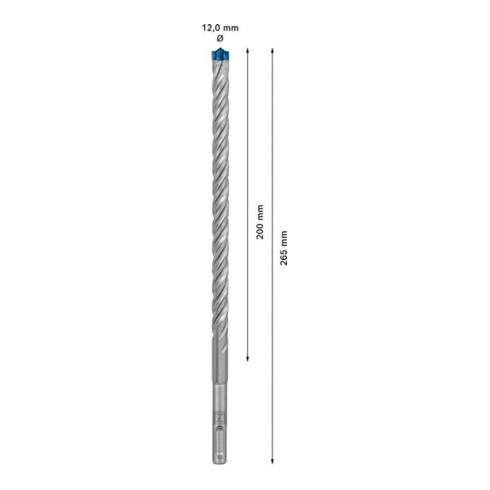 Bosch Forets à percussion EXPERT 12x200x265mm VE de 10 pièces SDS plus-7X