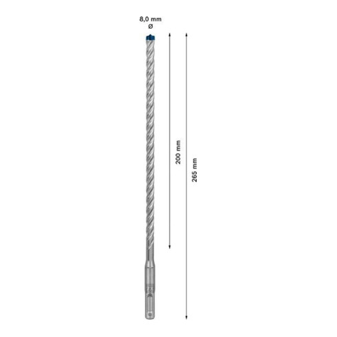 Bosch Forets à percussion EXPERT 8x200x265mm VE de 10 pièces SDS plus-7X