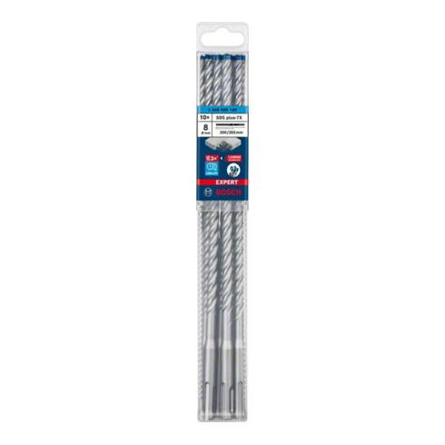 Bosch Forets à percussion EXPERT 8x200x265mm VE de 10 pièces SDS plus-7X