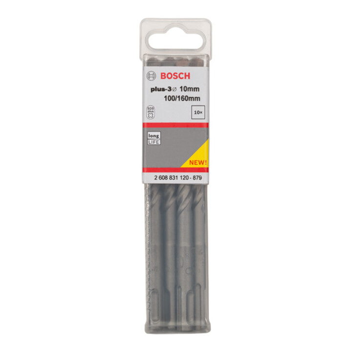 Bosch Forets à percussion plus-3, 10x100x160mm, 10 pcs.